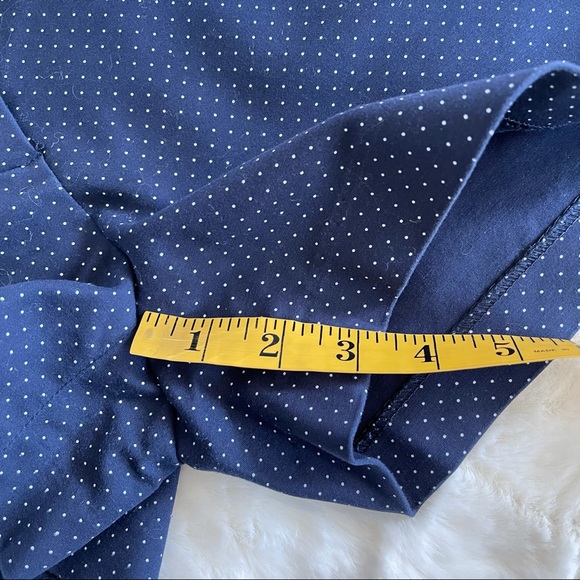 Cynthia Rowley 4 navy blue polka dot shorts - Picture 7 of 8